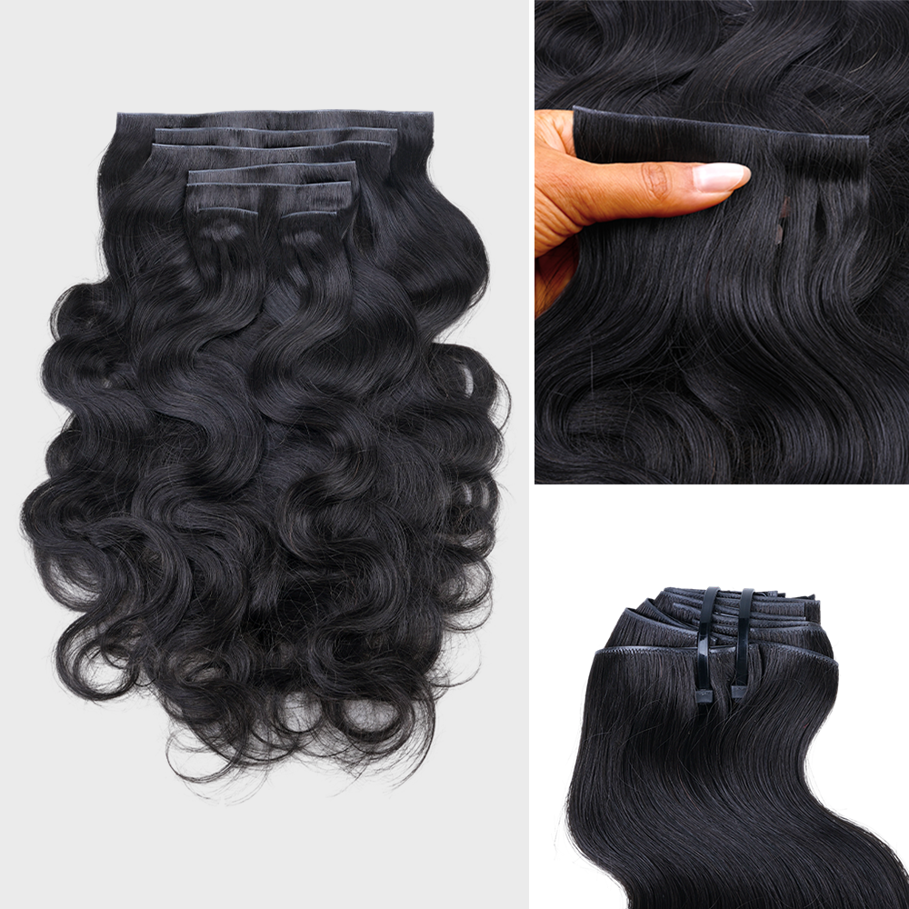 $99 BOGO | Lashey Body Wave Invisi Edge Seamless Clip in Hair Extensions