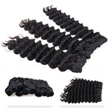 Lashey Virgin Hair Bundles Deep Wave 3pcs Hair Wefts Human Hair