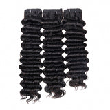 Lashey Virgin Hair Bundles Deep Wave 3pcs Hair Wefts Human Hair