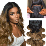 Lashey Exclusive Fall Color Ultra Invisible Seamless Clip in Hair Extensions