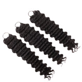 Lashey Feather Crochet Hair Extension Deep Wave Virgin Human Hair