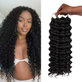 Lashey Feather Crochet Hair Extension Deep Wave Virgin Human Hair