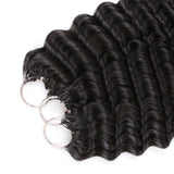 Lashey Feather Crochet Hair Extension Deep Wave Virgin Human Hair