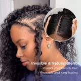 Upgraded | Lashey Seamless Feather Crochet Human Hair Extension Protective Hairstyle