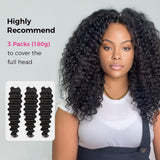Lashey Feather Crochet Hair Extension Deep Wave Virgin Human Hair