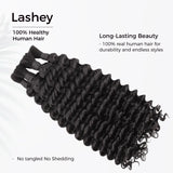 Double Drawn Human Braiding Hair Bulk for Boho Braids Knotless Box Braid