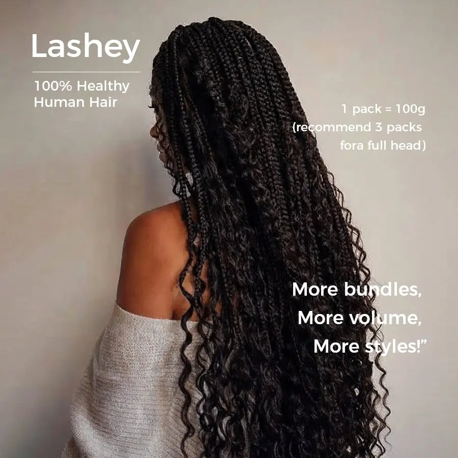 Double Drawn Human Braiding Hair Bulk for Boho Braids Knotless Box Braid