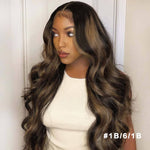 Lashey Invisi Edge Seamless Clip in Hair Extensions Body Wave Colored Real Human Hair