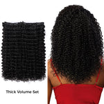 Lashey Upgraded Invisi Edge Seamless Clip in Hair Extensions Kinky Curly Human Hair