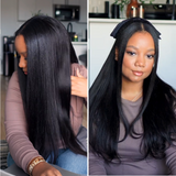 Lashey Seamless Clip in Hair Extensions Yaki Straight One Pack Enough