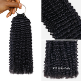 Lashey Upgraded Feather Human Crochet Hair Miracle Knots Kinky Curly