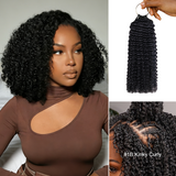 Upgraded | Lashey Seamless Feather Crochet Human Hair Extension Protective Hairstyle