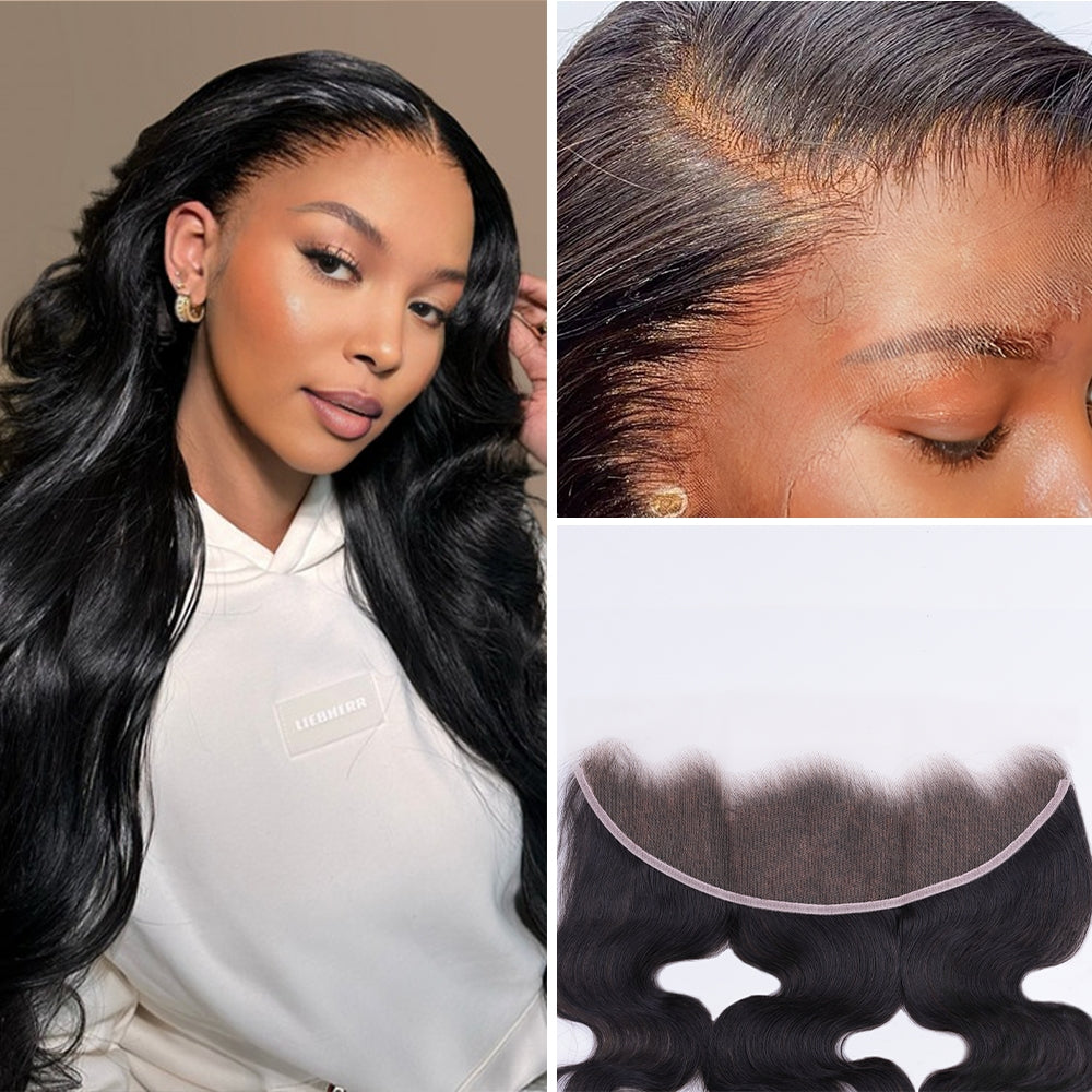 Lashey 13X4 HD Lace Frontal Body Wave Real Invisible HD Lace