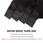 Lashey Invisi Edge Seamless Tape in Hair Extensions Body Wave Virgin Human Hair