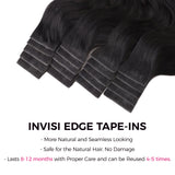 Lashey Invisi Edge Seamless Tape in Hair Extensions Body Wave Virgin Human Hair