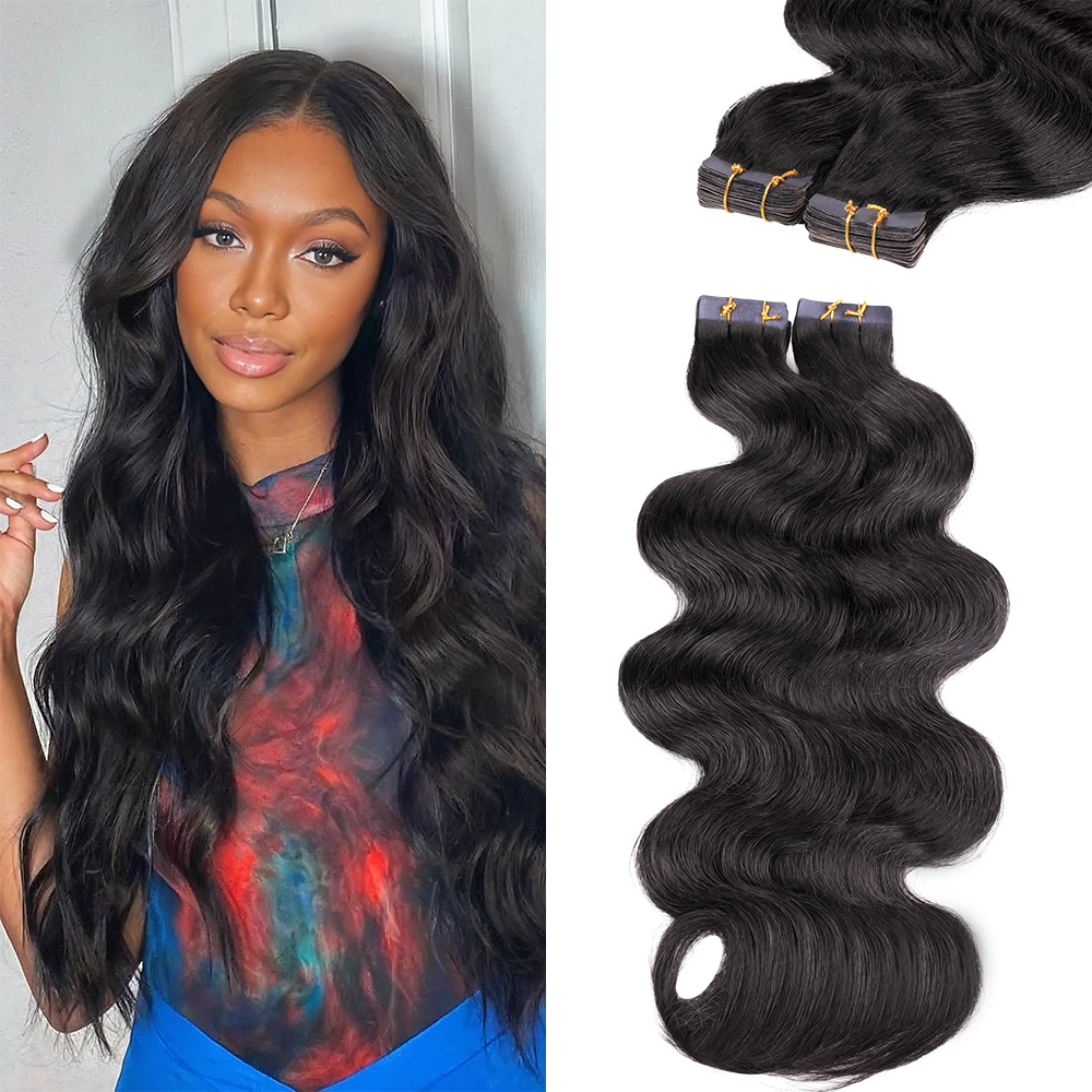 Lashey Seamless Tape in Hair Extensions Body Wave Virgin Human Hair