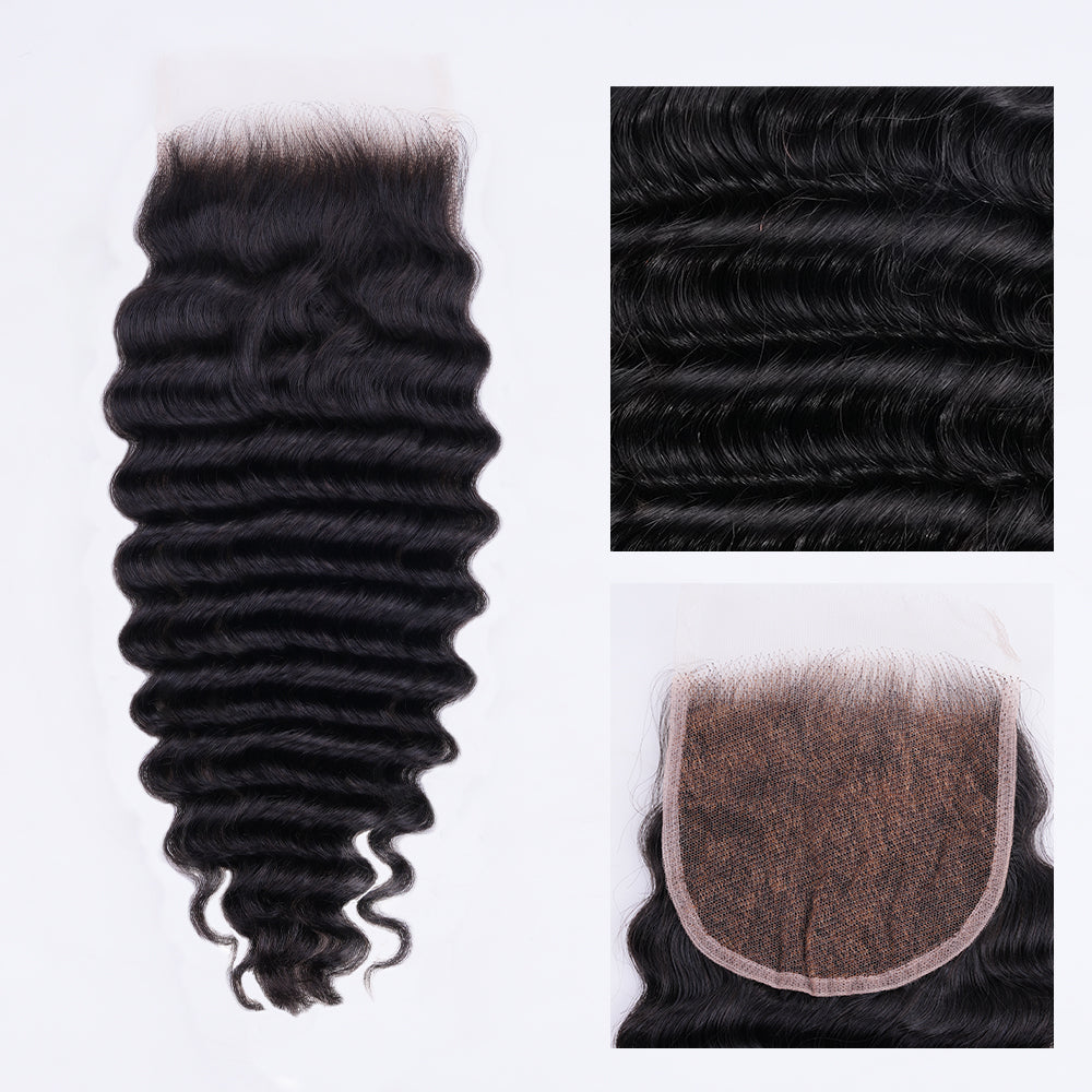 Lashey 5X5 HD Closure Real Invisible HD Lace Deep Wave