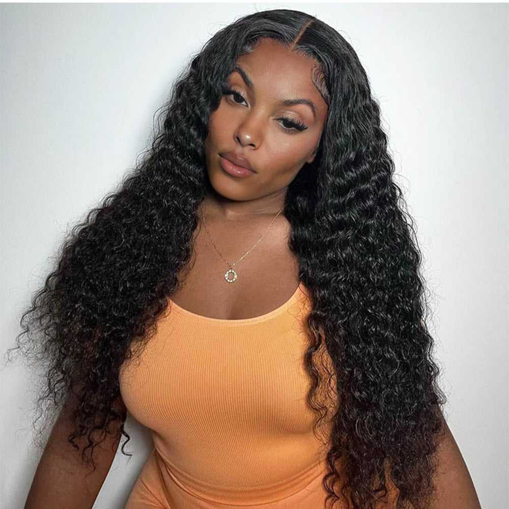 Lashey 13X4 HD Lace Frontal Deep Wave Real Invisible HD Lace
