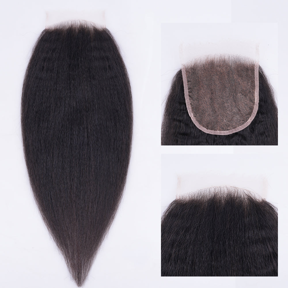 Lashey 5X5 HD Closure Real Invisible HD Lace Kinky Straight