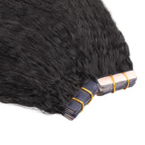 Lashey Seamless Tape in Hair Extensions Kinky Straight Virgin Human Hair