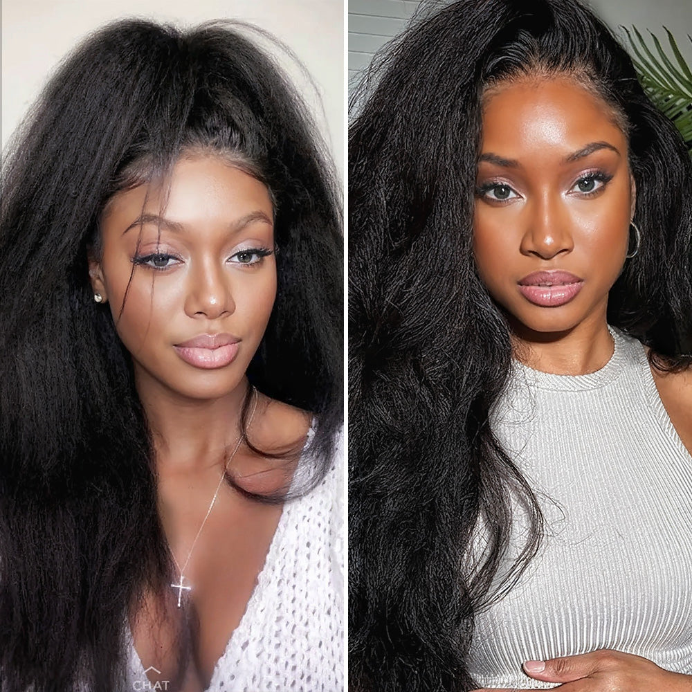 Lashey Seamless Tape in Hair Extensions Kinky Straight Virgin Human Hair