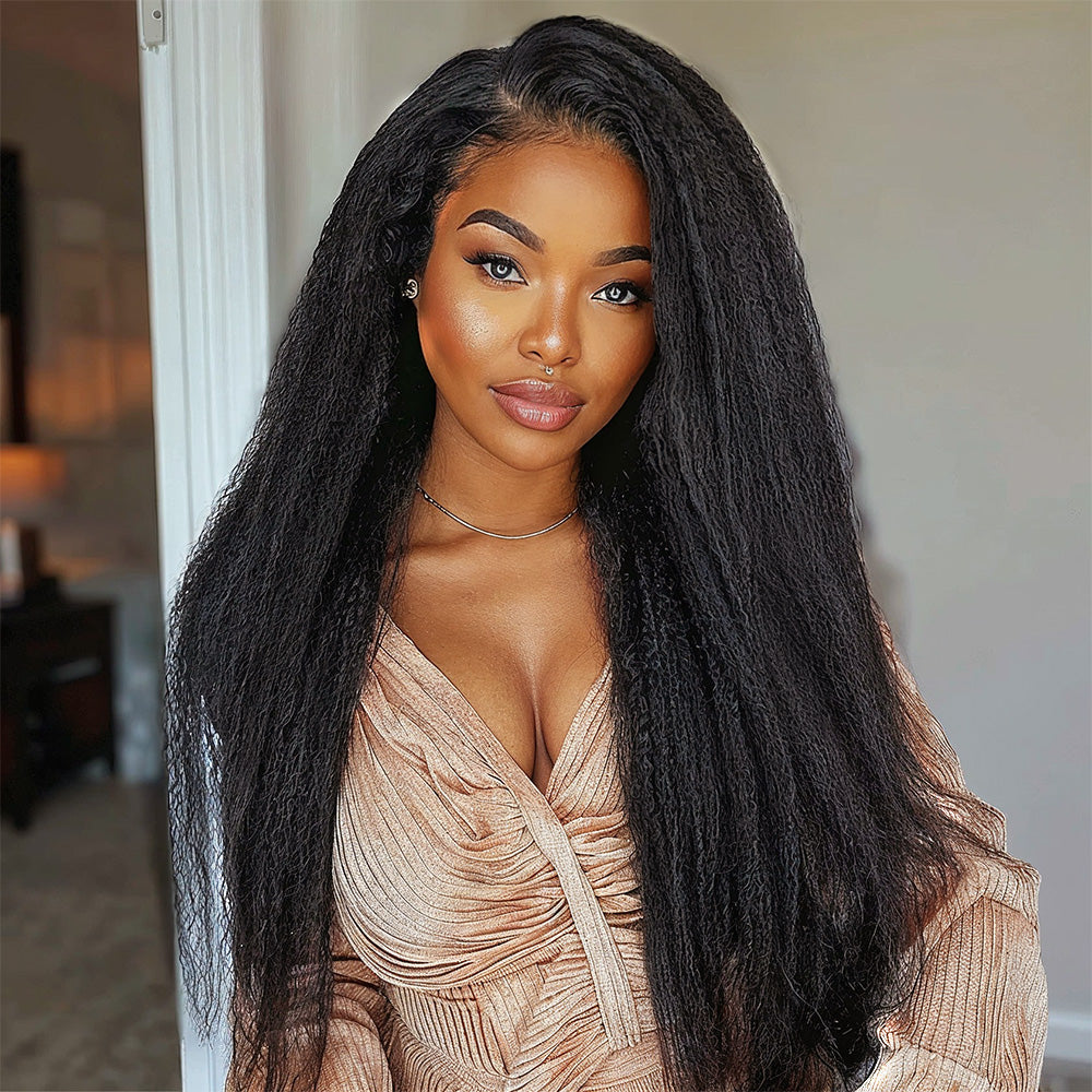 Lashey Seamless Tape in Hair Extensions Kinky Straight Virgin Human Hair