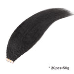 Lashey Seamless Tape in Hair Extensions Kinky Straight Virgin Human Hair