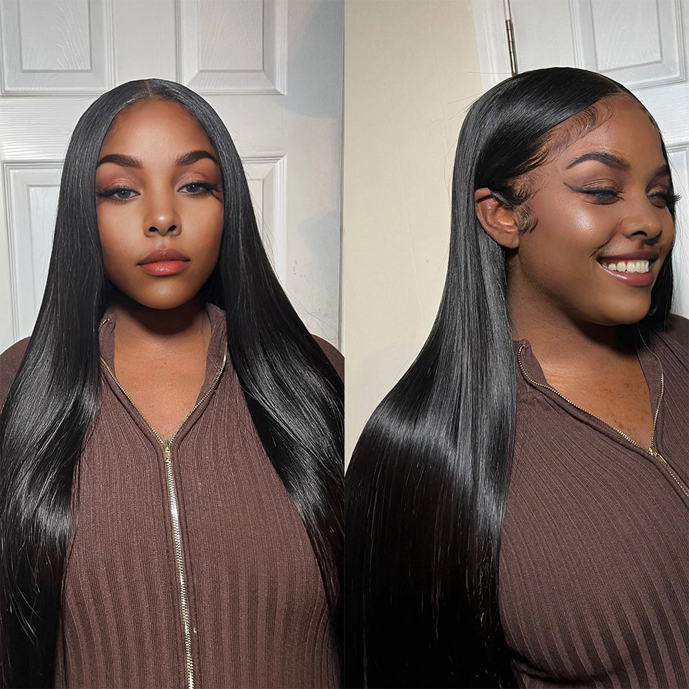 Lashey 13X4 HD Lace Frontal Silky Straight Real Invisible HD Lace