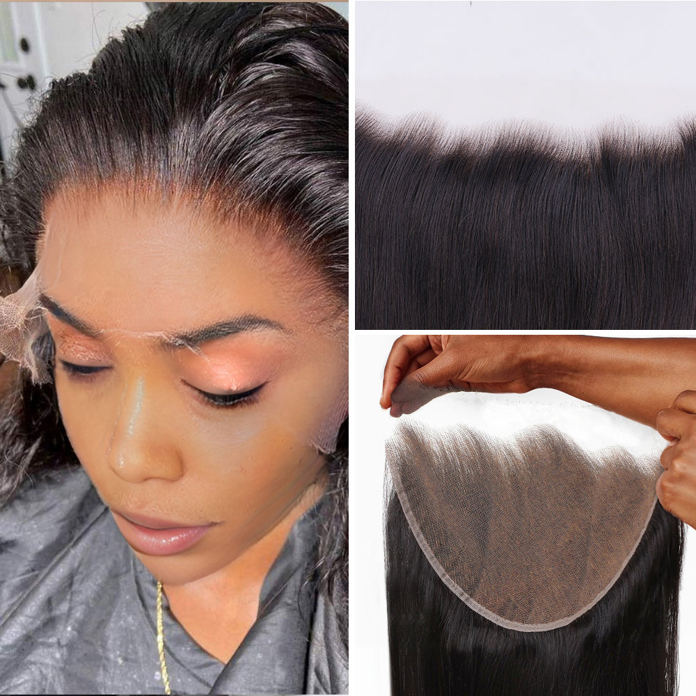 Lashey 13X6 HD Lace Frontal Silky Straight Real Invisible HD Lace