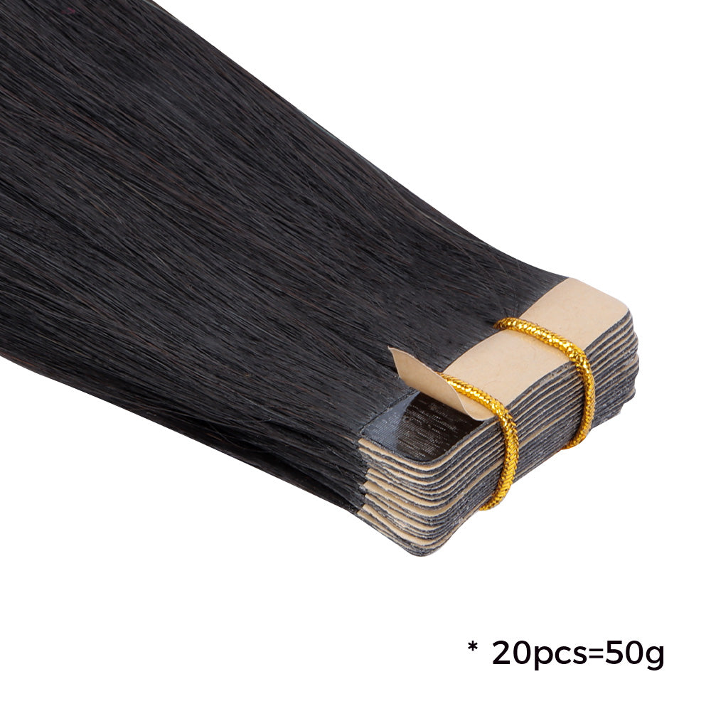 Lashey Seamless Tape in Hair Extensions Silky Straight Virgin Human Hair