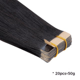 Lashey Seamless Tape in Hair Extensions Silky Straight Virgin Human Hair