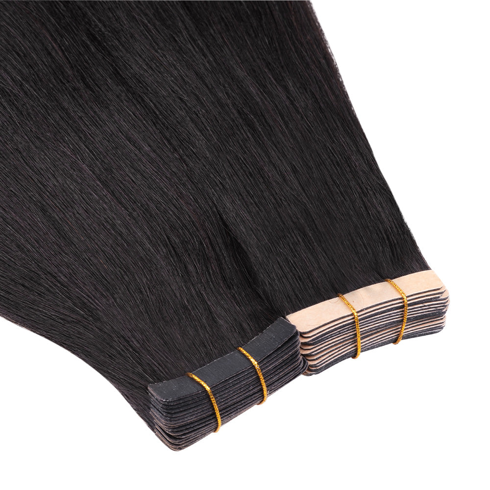 Lashey Seamless Tape in Hair Extensions Yaki Straight Virgin Human Hair