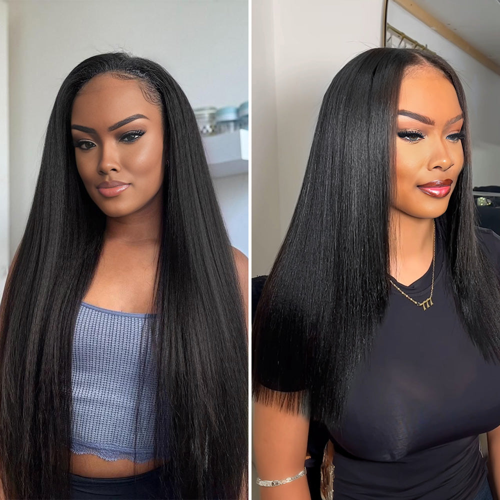 Lashey Seamless Tape in Hair Extensions Yaki Straight Virgin Human Hair