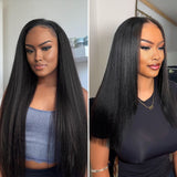 Lashey Seamless Tape in Hair Extensions Yaki Straight Virgin Human Hair