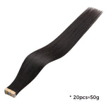 Lashey Seamless Tape in Hair Extensions Yaki Straight Virgin Human Hair