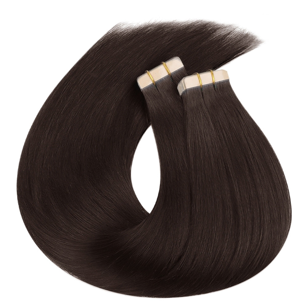 Lashey Seamless Tape in Hair Extensions Yaki Straight Virgin Human Hair