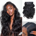$99 BOGO | Lashey Body Wave / Yaki Straight / Kinky Straight / Straight Invisible Seamless Clip in Hair Extensions