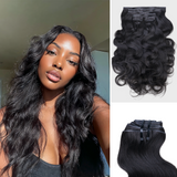 Lashey Invisi Edges Clip in Body Wave Hair Extensions