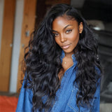Lashey Super Natural Seamless Clip in Hair Extensions Body Wave Real Human Hair
