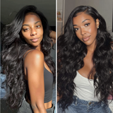 Lashey Invisi Edges Clip in Body Wave Hair Extensions