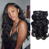 $149 BOGO | Lashey Body Wave Seamless Clip in Hair Extensions