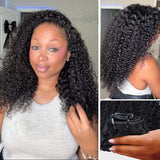 $149 BOGO | Lashey Kinky Curly Invisi Edge Seamless Clip in Hair Extensions