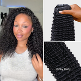 Black Friday $99 BOGO | Lashey Body Wave / Yaki Straight / Kinky Straight / Straight Invisible Seamless Clip in Hair Extensions