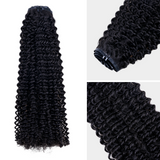 Lashey Super Natural Seamless Clip in Hair Extensions Kinky Curly Real Human Hair