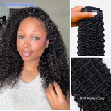 Lashey Body Wave / Yaki Straight / Messy Burmese Curly/ Kinky Curly / Kinky Straight / Straight Seamless Clip in Hair Extensions