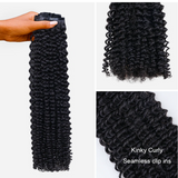 Black Friday $99 BOGO | Lashey Body Wave / Yaki Straight / Kinky Straight / Straight Invisible Seamless Clip in Hair Extensions