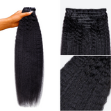 $199 BOGO | Lashey Kinky Straight Invisi Edge Seamless Clip in Hair Extensions