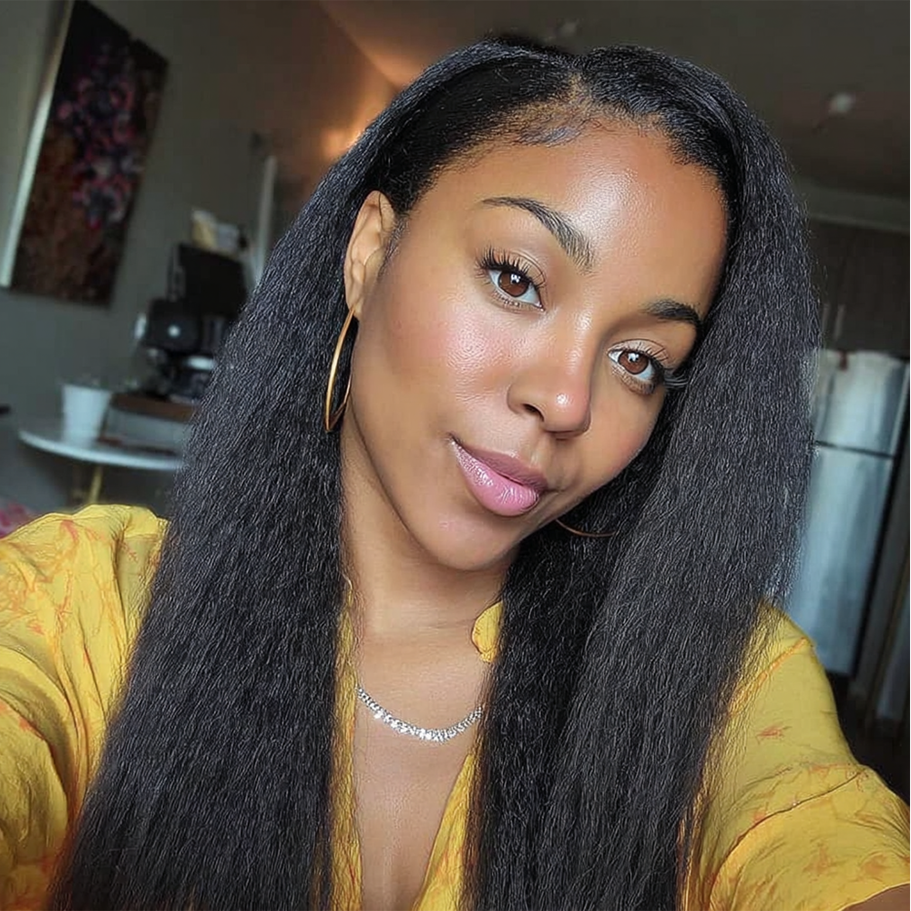 $199 BOGO | Lashey Kinky Straight Invisi Edge Seamless Clip in Hair Extensions