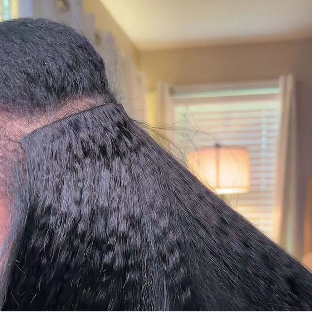 $149 BOGO | Lashey Kinky Straight Invisi Edge Seamless Clip in Hair Extensions