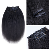 $199 BOGO | Lashey Kinky Straight Seamless Clip in Hair Extensions